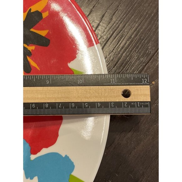 Mainstays Colorful Floral Tropical Melamine Dinner‎ Plates Plate Set Of 4 Beach - Picture 4 of 4